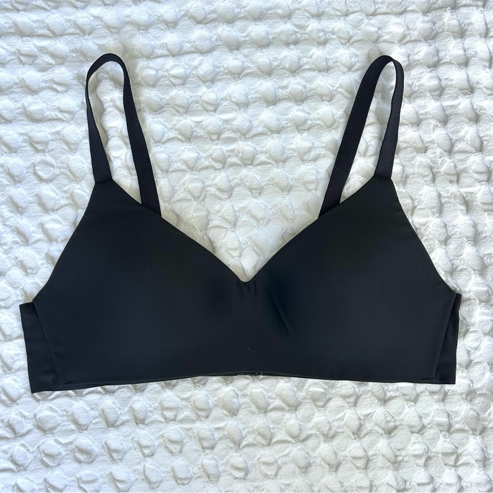 Gymshark Black Seamless T-shirt Bralette Bra - Small
